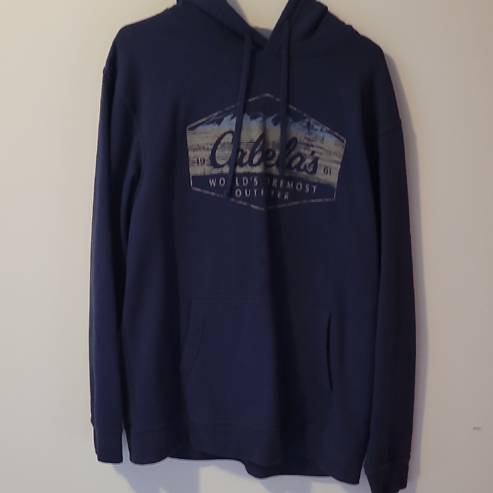 Cabela's Men's Blue Hoodie